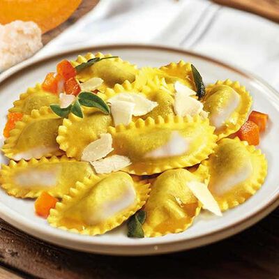 Pâtes - Mezzelune Zucca con Formaggi